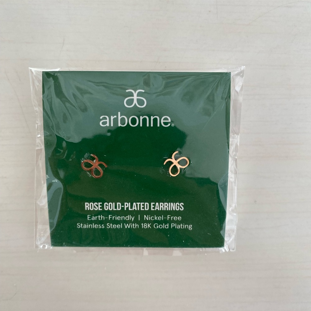 Arbonne Rose Gold-Plated Earrings